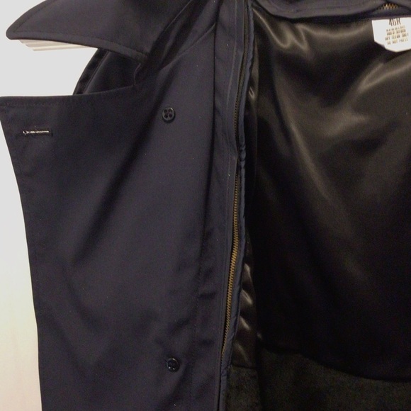 VTG Center Mfg. Co Mens US Military Navy Blue All Weather Trench Coat Size 46R - Picture 8 of 15